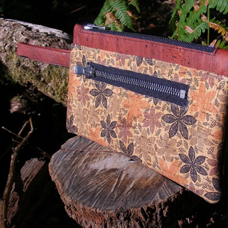 Portefeuille FEMKE bico RB maroquinerie vegan-mode éthique-prtefeuille liège-artisanat-fait en france-pochette en liège-pochette vegan