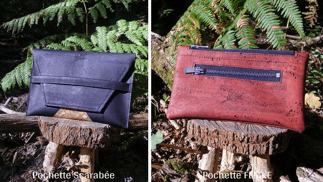 Maroquinerie vegan pour toute la famille- artisanat français-pochette