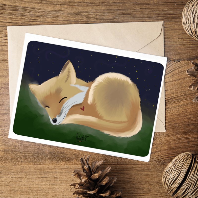 Frénéthik-carte postale-renardeau-bébé animal (1)