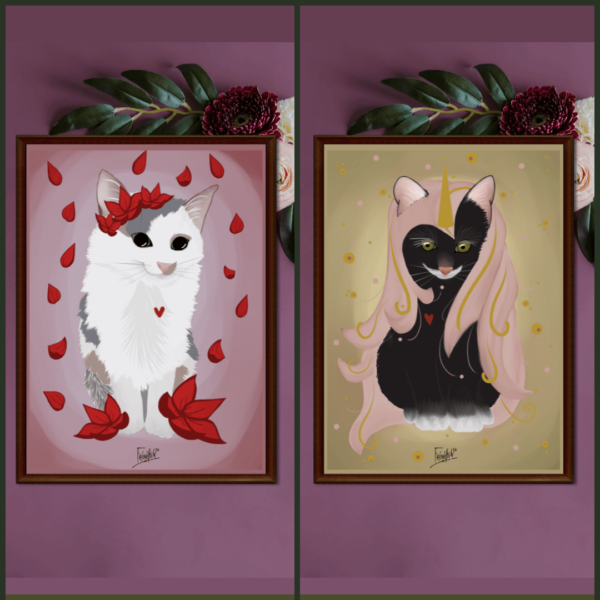 Affiche chaton-doux-fontainebleau-décoration murale (2)