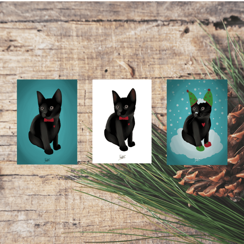 Frénéthik-Carte chaton noir-cats-mignon-enfant-artisanat français (3)